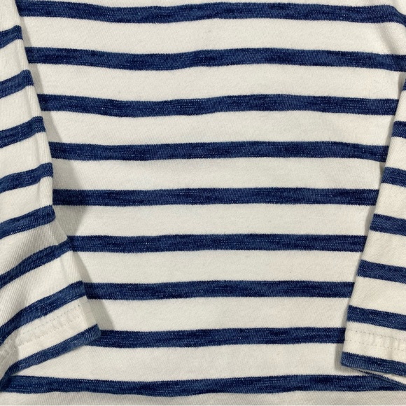 Charleston Threads Hooded Shirt Men’s XL White Blue Striped Lightweight Patch - Picture 10 of 11